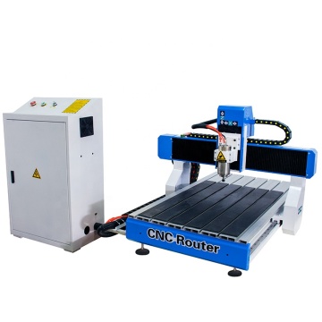 Roteador CNC 3D para madeira, metal e pedra: pequena máquina LZ-6090 de 4 eixos