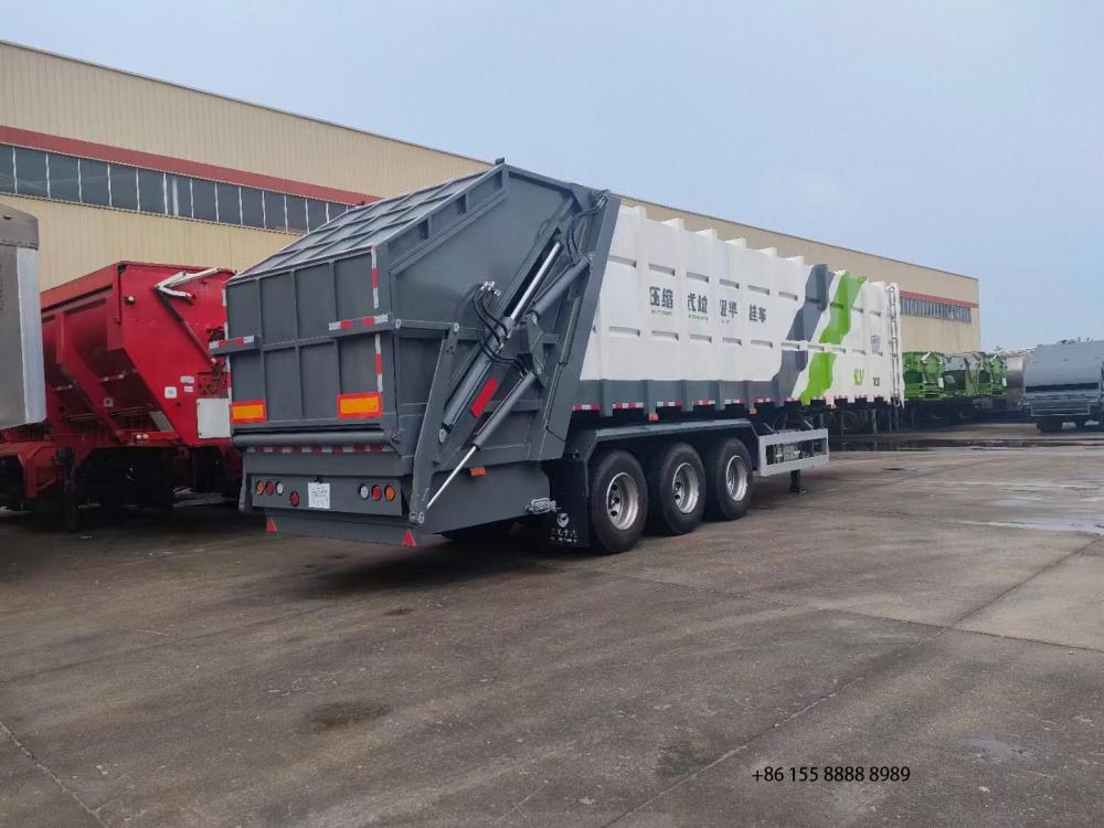 Compression Semi Hung Garbage Truck 5 Jpg