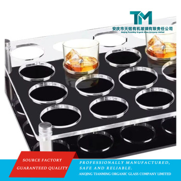2 Tier LED Lighted Acrylic Wine Tray
