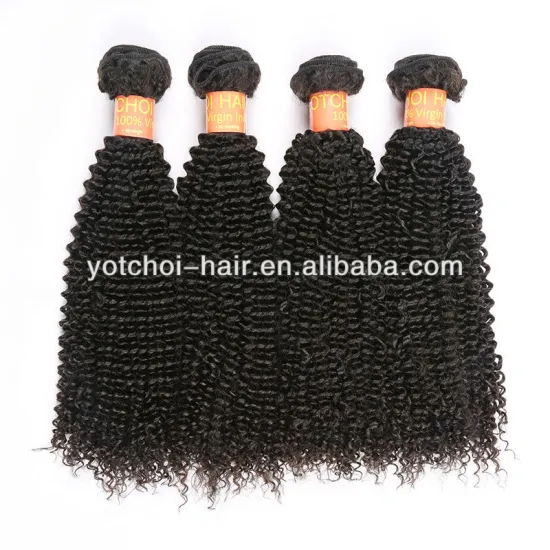 Peruvian kinky curly remy hair weave new product in 2016 fashion style human hair