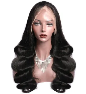 Lace Frontal Human Hair Wigs Vendors Pre Plucked Virgin Wig Body Wave 360 Transparent HD Full Lace Human Hair Wig