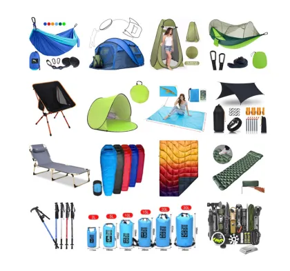 Outdoor Hiking Camping Gear: Hammocks, Tents, Sleeping Bags, and Furniture