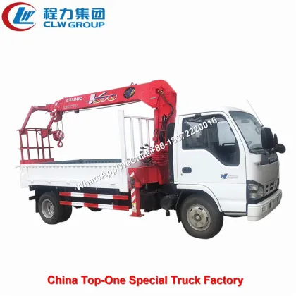 ISUZU Truck Mounted 3Ton UNIC Crane With Basket