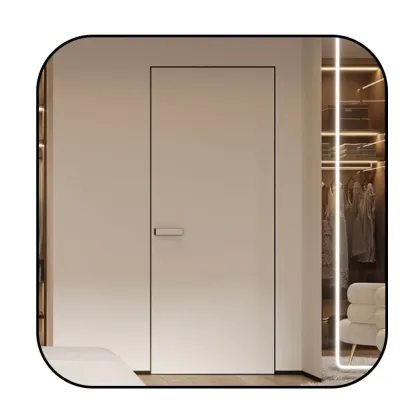 Custom Invisible Door: Hormann Zhang's Minimalist Wooden Interior Push Pull Doors