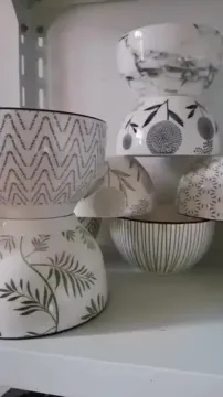Handmade Colored Glazed 8" Salad Bowl