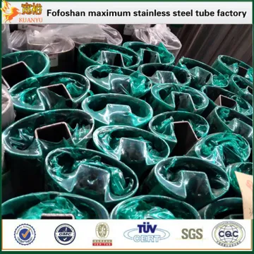 TP304 stainless steel oval single slot pipes for stainless steel glazed balustrades