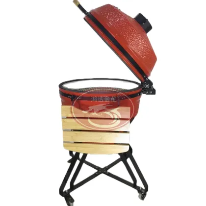 BBQ Grill Table Top Natural Wood Fired Napoleon BBQ Charcoal Grill Outdoor