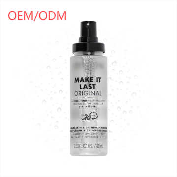 Natural Finish Private Label Waterproof 3-in-1 Setting Spray & Primer