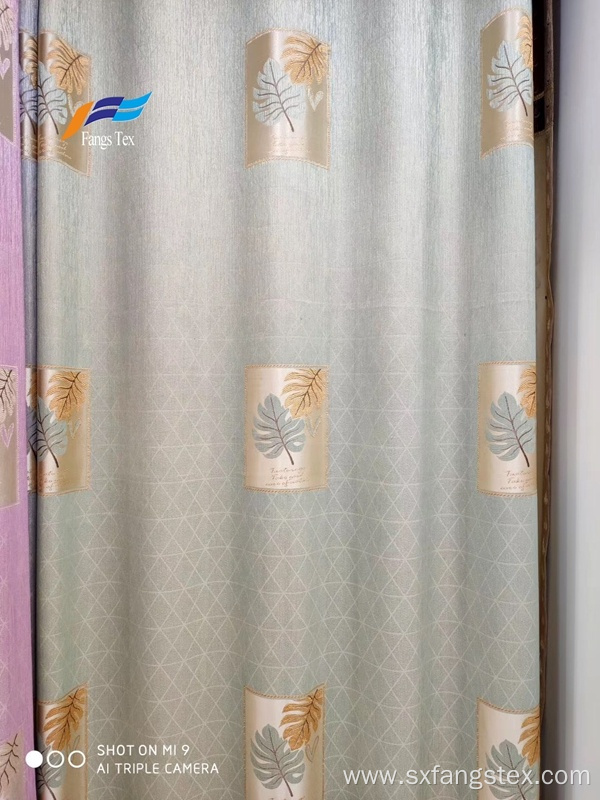 Elegant Home Textile Embroidery Polyester Curtain Fabric