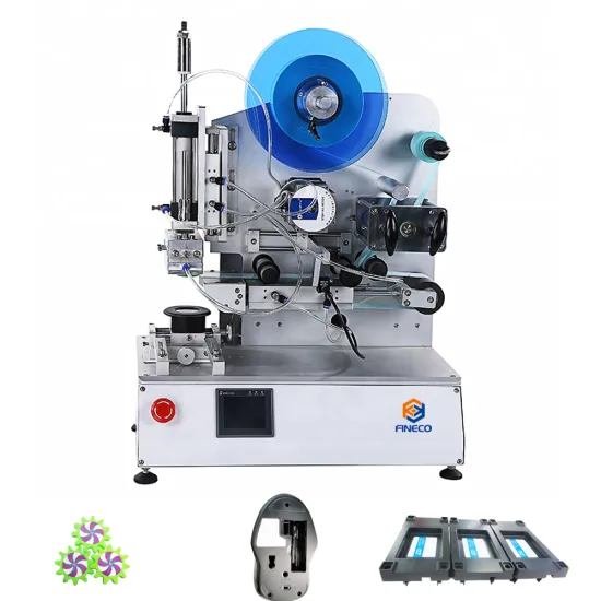 Fineco 5 Gallon Bottle Pneumatic Labeling Machine: High Speed, Semi-Automatic, Transparent, Square Surface, Flat Label Application