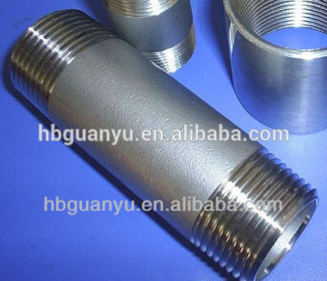 stainless steel male thread nipple/double thread nipple/NPT thread nipple