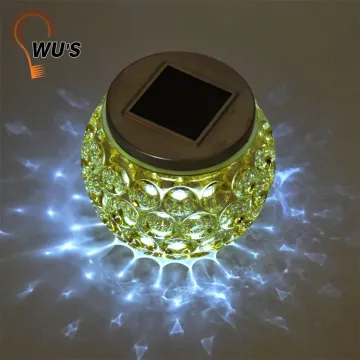Top selling factory directly solar garden lights glass