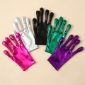 Adult Unisex Shiny Metallic Spandex Alien Gloves