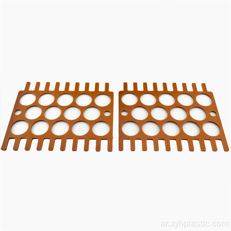 ورقة باكليت سوداء برتقالية لقطع CNC