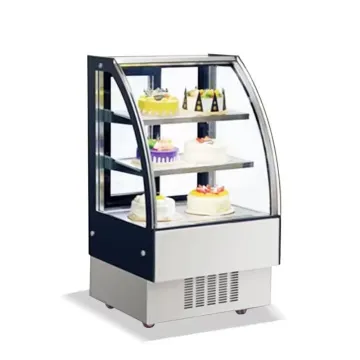 Refrigerator Equipment Commercial Stainless Steel Cake Display Refrigerator Showcase Glass Dessert Cabinet for Bakery House