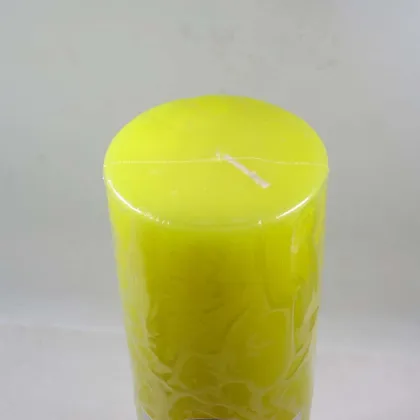 Unscented votive candles yellow pillar candles