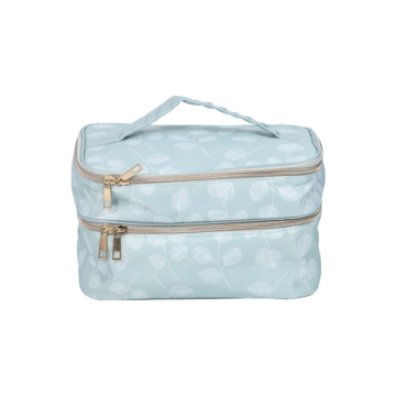 Bolsa de maquillaje doble bolsa multifuncional