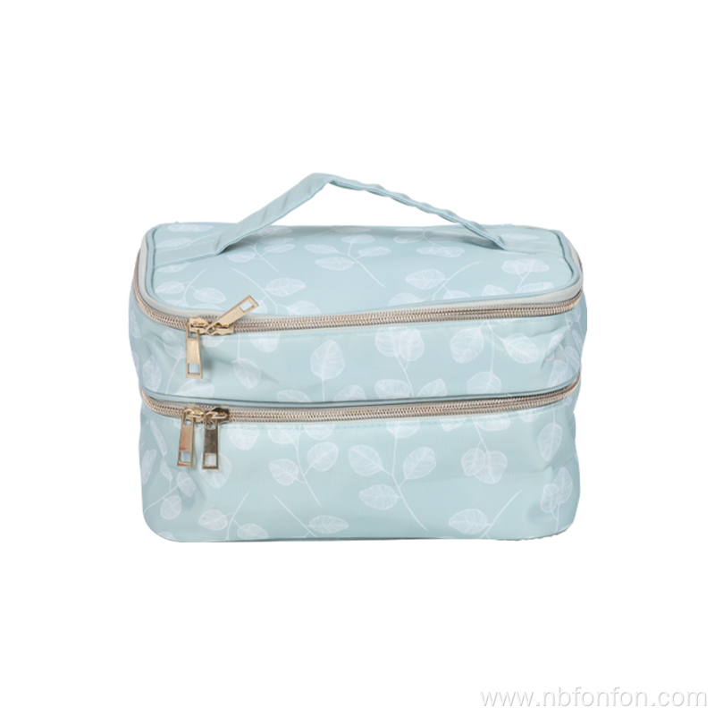 Double makeup bag Multi-functional makeup bag