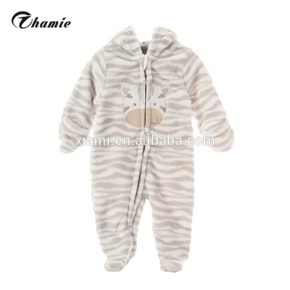 hottest velvet custom brown stripe funny pattern infant sleep baby boutique clothing