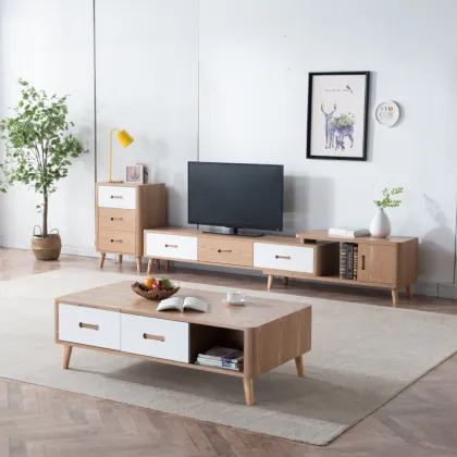 Recycle modern wood tv cabinet/wood living room furniture tv stand with cabinet