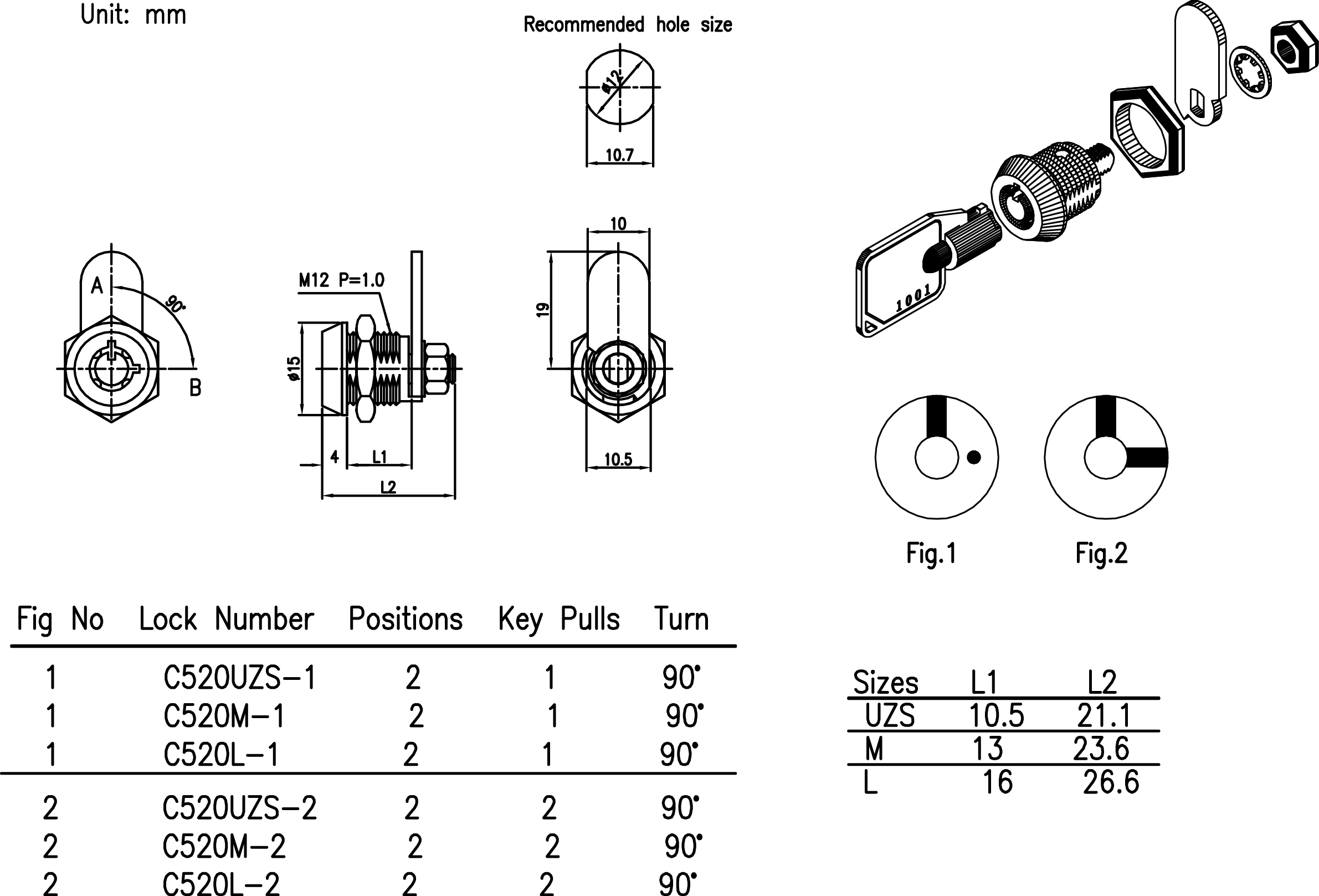 Mechanical Key Lock