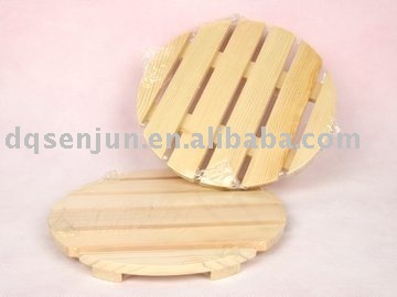 wooden table mat (round)