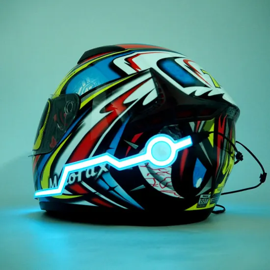 Factory Cool: LED Motorcycle Helmet Strip Lights - Enhance Safety and Style with Glowing Night Lights