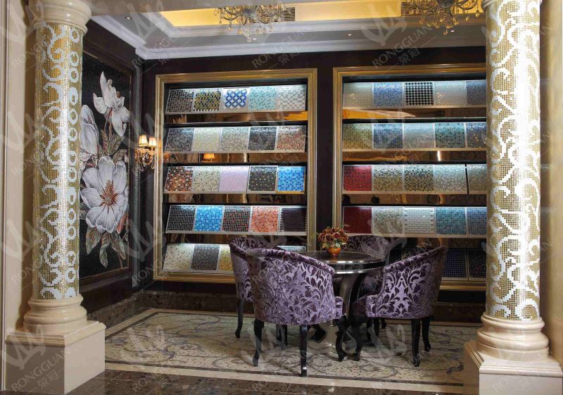 Decorative Building Material Glass Art Mosaic Design