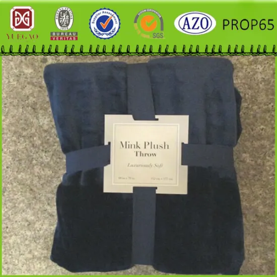 100% Polyester Wholesale Mink Blanket