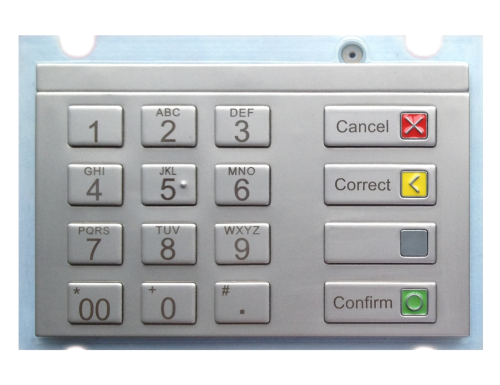 ATM 자동 판매기 키오스크 용 PCI 승인 EPP Metal Pinpad