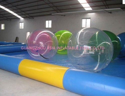 Easy To Install , Inflate And Deflate Pvc Tarpaulin 0.9mm Inflatable Swimming Pools