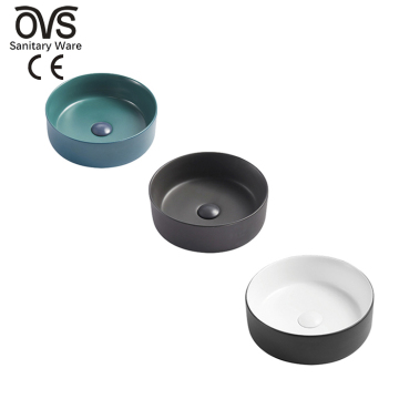 OVS CE Europe Luksusowe ceramiczne okrągłe zlew łazienkowy Lavabo