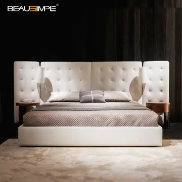 Elegant Bedroom Queen Size Angle Bed