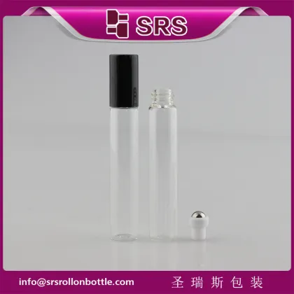 100% no leakage 8ml glass roller bottle,mini perfume glass rollon bottle