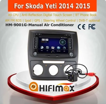 Hifimax skoda yeti gps dvd/skoda yeti car player with gps navigation system/car audio player for skoda yeti 2014 2015