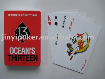 Advertising playing card