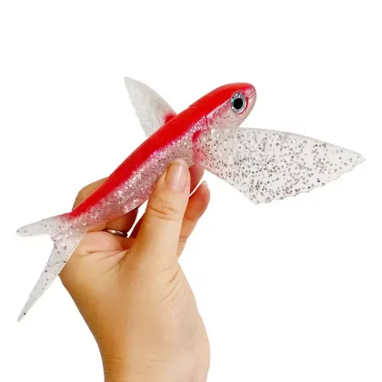 Wholesale 17cm 66g & 21cm 127g Saltwater Trolling Lures - Flying Fish Lure Soft Plastic Swim Baits