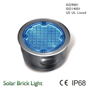 solar brick light LED Light CE IP68-Blue