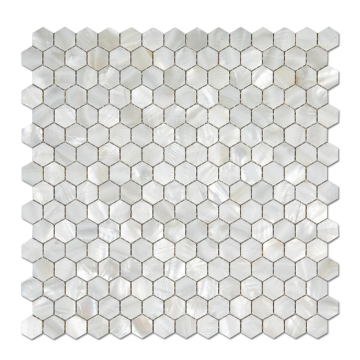 Square Raw Natural White Mother of Pearl Shell Mosaic Tile