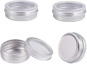 2 Ounce 60ml Aluminum tin with clear top