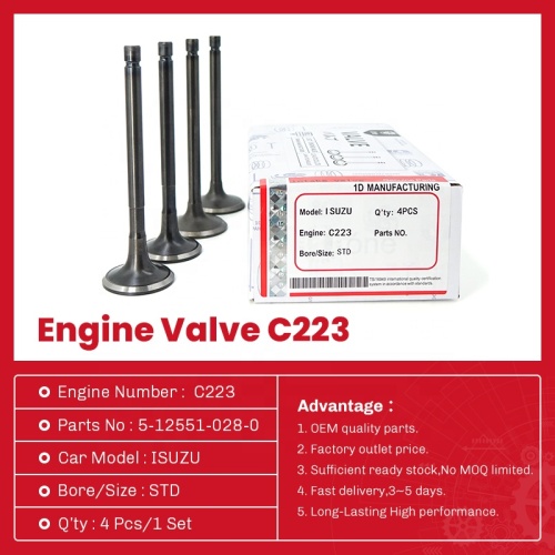 5-12551-028-0 صمام العادم للمحرك لـ ISUZU C223