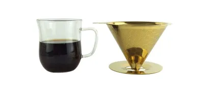Stainless Steel Dripper Coffee Maker with Mesh Coffee Filter