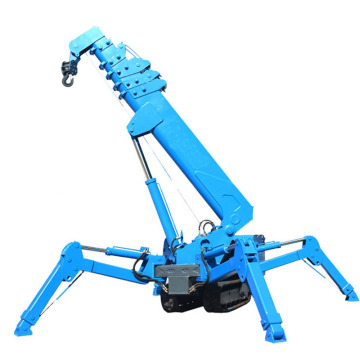 Mini Crane: Hydraulic Electric Diesel 2-8 Ton Mobile Spider Crane with Rubber Tracks