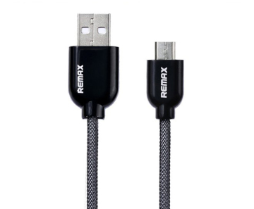 Remax Data transfer and Charging 2 in 1 Steel Meshusb data cable 1Meter Length Micro USB Cable
