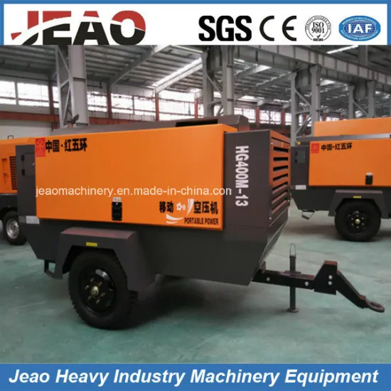 10m3/Min&13bar Cummins Engine Portable Screw Air Compressor for Sales
