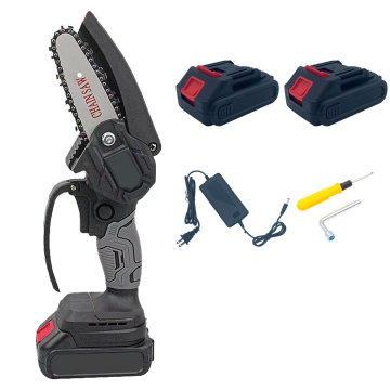 Powerful 4-Inch Electric Cordless Chainsaw - Smooth Wood Cutting, Hot Selling in 2024