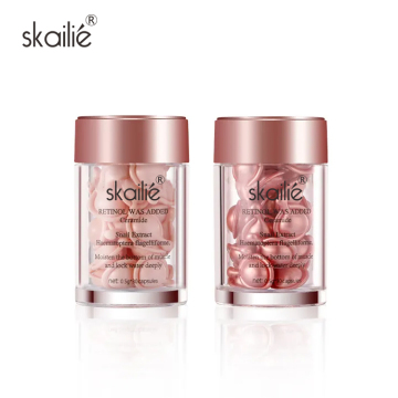 Skailie Private Label Portable Face Serum Capsules - Anti-Aging, Vitamin C, Hyaluronic Acid, Retinol