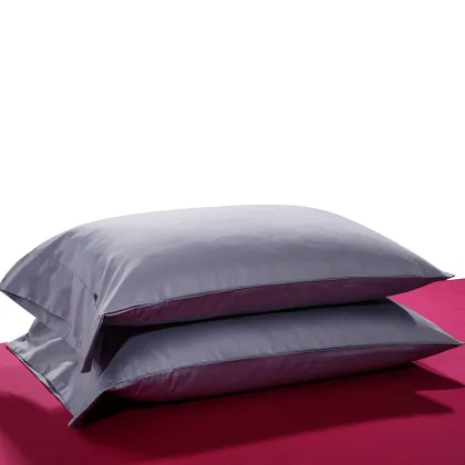 Lilac Purple 3 PCS Set 100% Egyptian Cotton Duvet Cover set