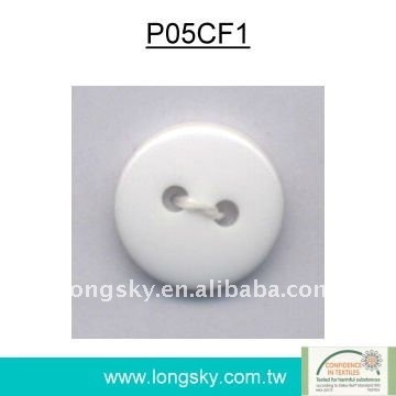 (#P05CF1-2HS) 2 holes resin fashion flat back shirt button