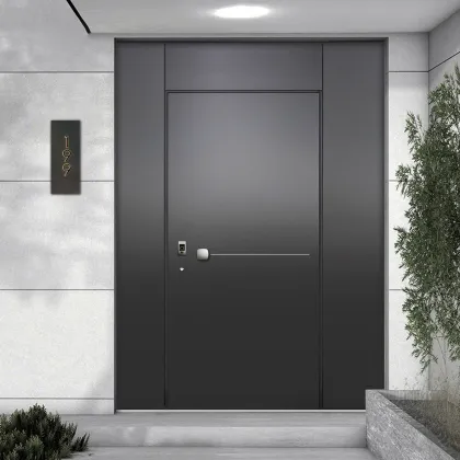 High security aluminum security door